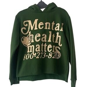 Euphoric 777 Green "Mental Health Matters" Hoodie Small